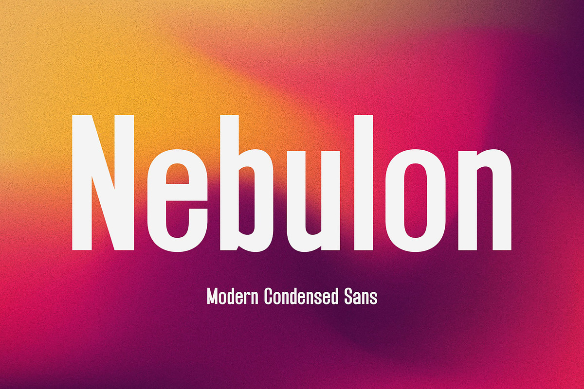 Nebulon - Modern Condensed Sans, a Sans Serif Font by TypeLogue (Photo 1 of 5)
