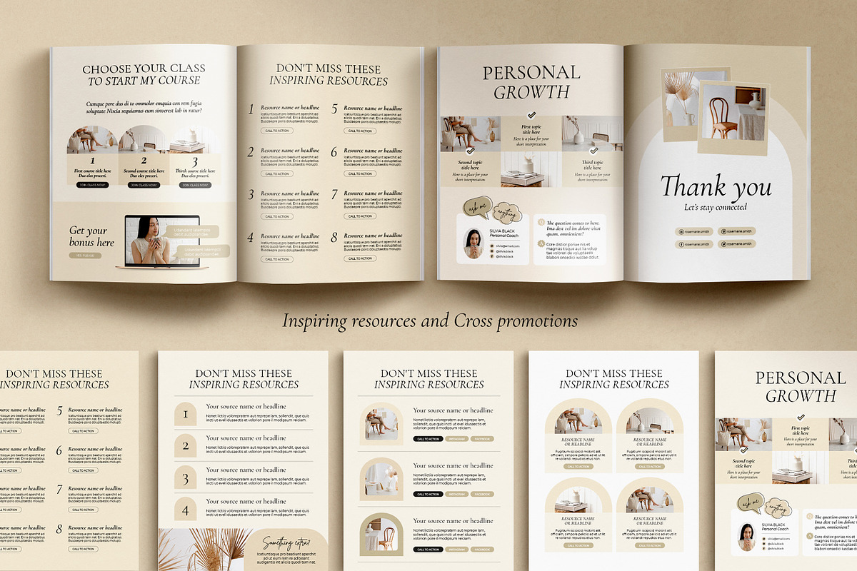 eBook for Coach / CANVA, INDD / Mona, a Magazine Template by Mirazz (Photo 16 of 21)