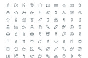 540 Food Line Icons, an Outline Icon by Vectors Market (Thumbnail 6 of 7)