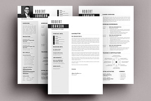 Clean Resume Cv Template Word Pages