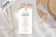 Wedding Program Template Canva, an Invitation Template by ShineOnWedding (Thumbnail 3 of 9)