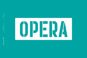 Opera, a Sans Serif Font by FactoryType Studio