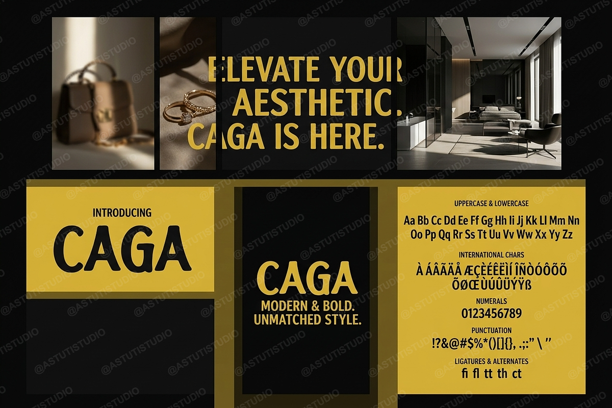 Caga - Elegant Modern Serif Typeface, a Serif Font by Astuti Studio (Photo 10 of 25)