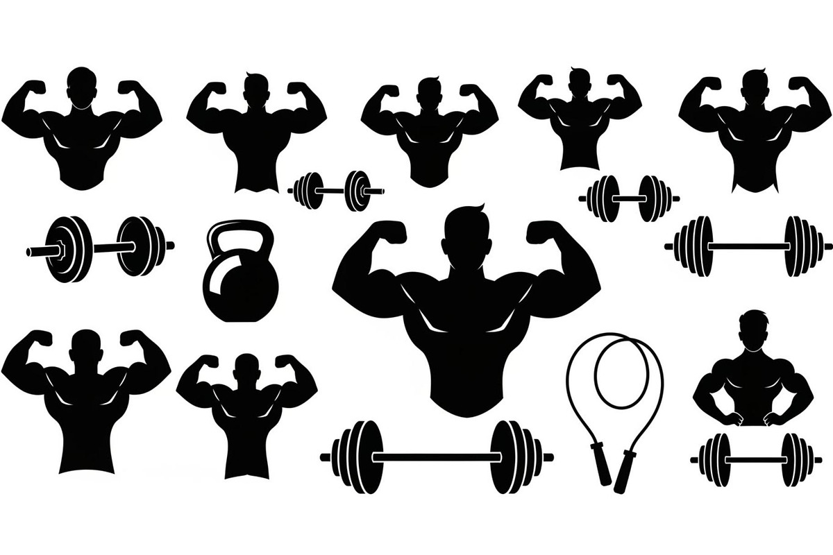 Ultimate Fitness Gym Vector Bundle, an Illustration by Creativeshirt (Photo 24 of 51)