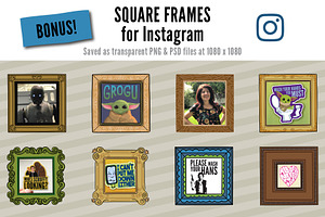 Hand-Drawn Customizable Frames