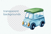 Baby boy room-watercolor set, a Decorative Illustration by dal digtal (Thumbnail 3 of 5)
