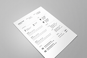 One page Resume CV + cover letter 5, a Resume Template by UX Design Mastery Shop (Thumbnail 2 of 4)