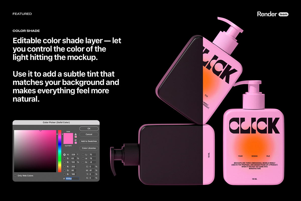 Pump Bottle Mockup Set, a Packaging Mockup by Renderteam (Photo 3 of 18)