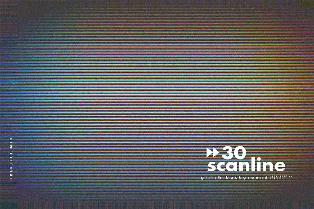 30 Scan lines Glitch Background, a Texture Graphic by freeject.net (Photo 5 of 32)