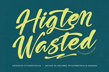 Higten Wasted Bold Handwritten Font