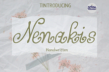 Nenakis – Handwritten Font