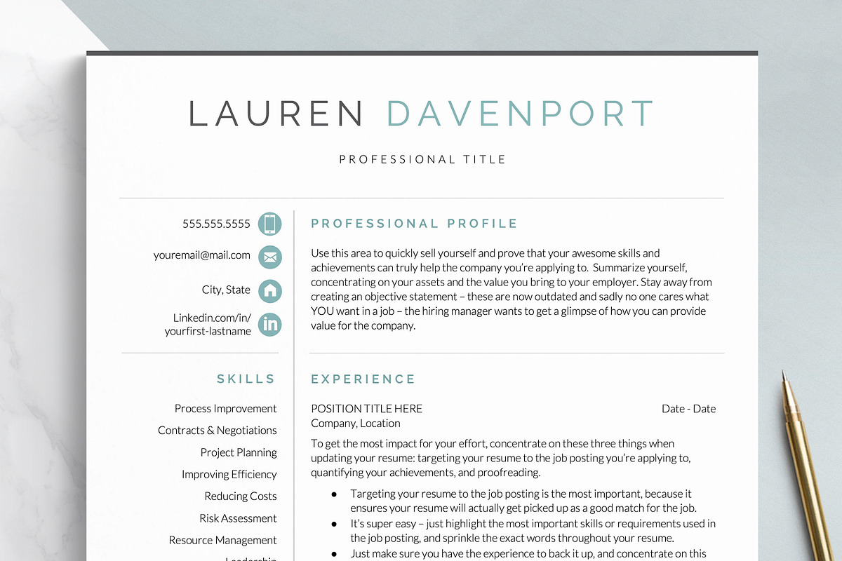 Marketing Resume Template for Google, a Resume Template by Get Landed (Photo 1 of 11)