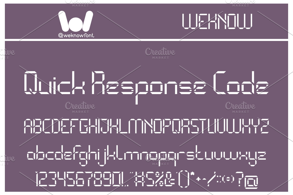 Binary Code font, a Font by weknow (Photo 4 of 4)