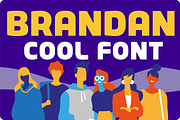 Brandan font, a Sans Serif Font by Andfonts (Thumbnail 1 of 10)
