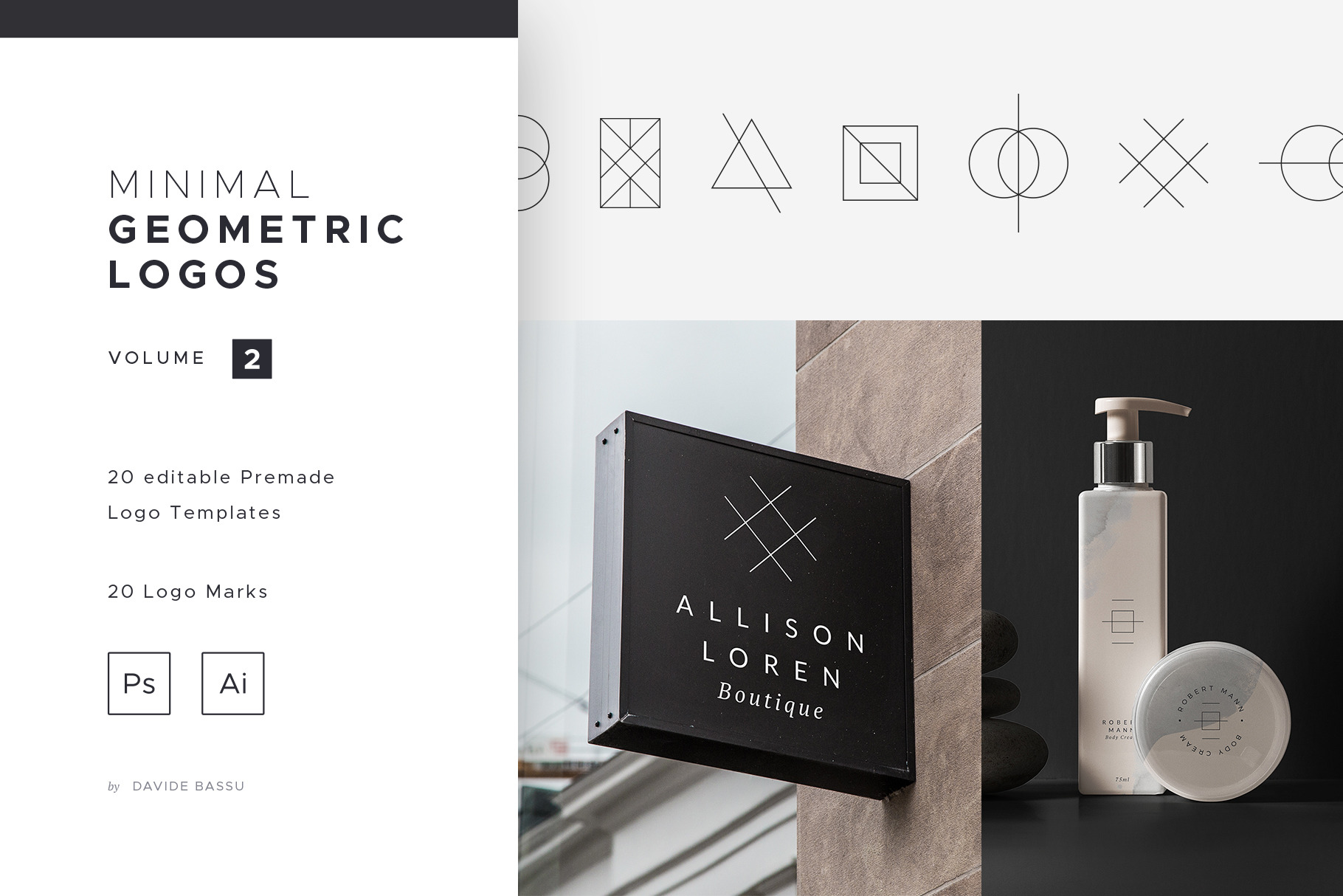 Minimal Geometric Logos - Volume 2, a Branding & Logo Template by ...