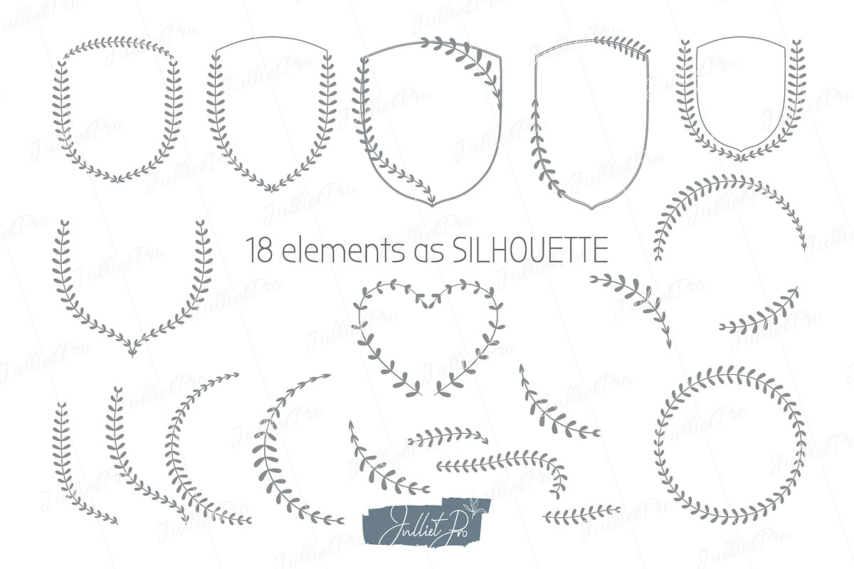 Elegant Wedding design elements, an Object Graphic by JuDesign (Photo 3 of 7)