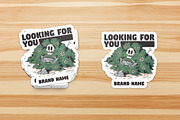 Skeleton Hiding in Bush with Remote, a Branding & Logo Template by Judsart (Thumbnail 3 of 3)