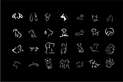 Dogs lineart vector set, an Object Graphic by Akdesain (Thumbnail 2 of 5)