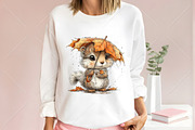 Whimsical Autumn Animals Clipart, a Seasonal Illustration by Canvas Craft (Thumbnail 6 of 10)