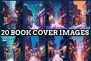 Snowy Alleyway View Coloring Pages, an Animal Illustration by maggiesar (Thumbnail 3 of 4)