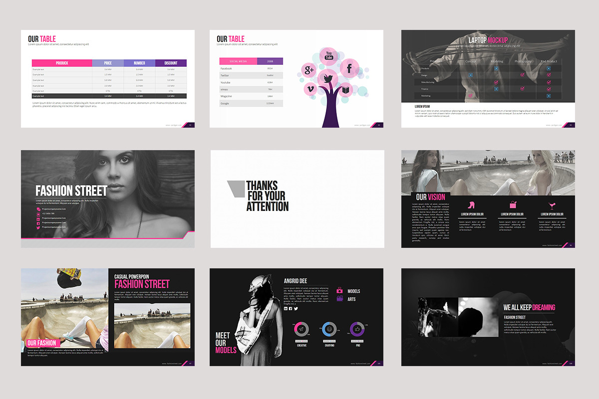 Fashion Keynote template, a Presentation Template by Stock Shape (Photo 11 of 12)