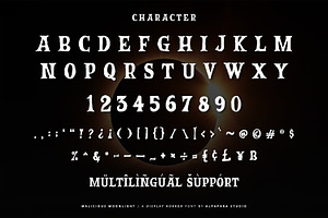 Malicious Moonlight - Display Font