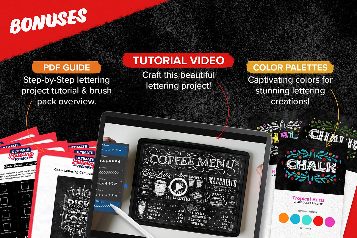 Chalk Lettering Brush Toolbox, a Brush Add-On by Nico-Ng (Photo 15 of 18)