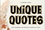 Unique Quotes, a Script Font by FreshTypeINK (Thumbnail 1 of 8)