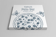 Pizza Box Mockup, a Packaging Mockup by Petr Stránský (Thumbnail 5 of 16)