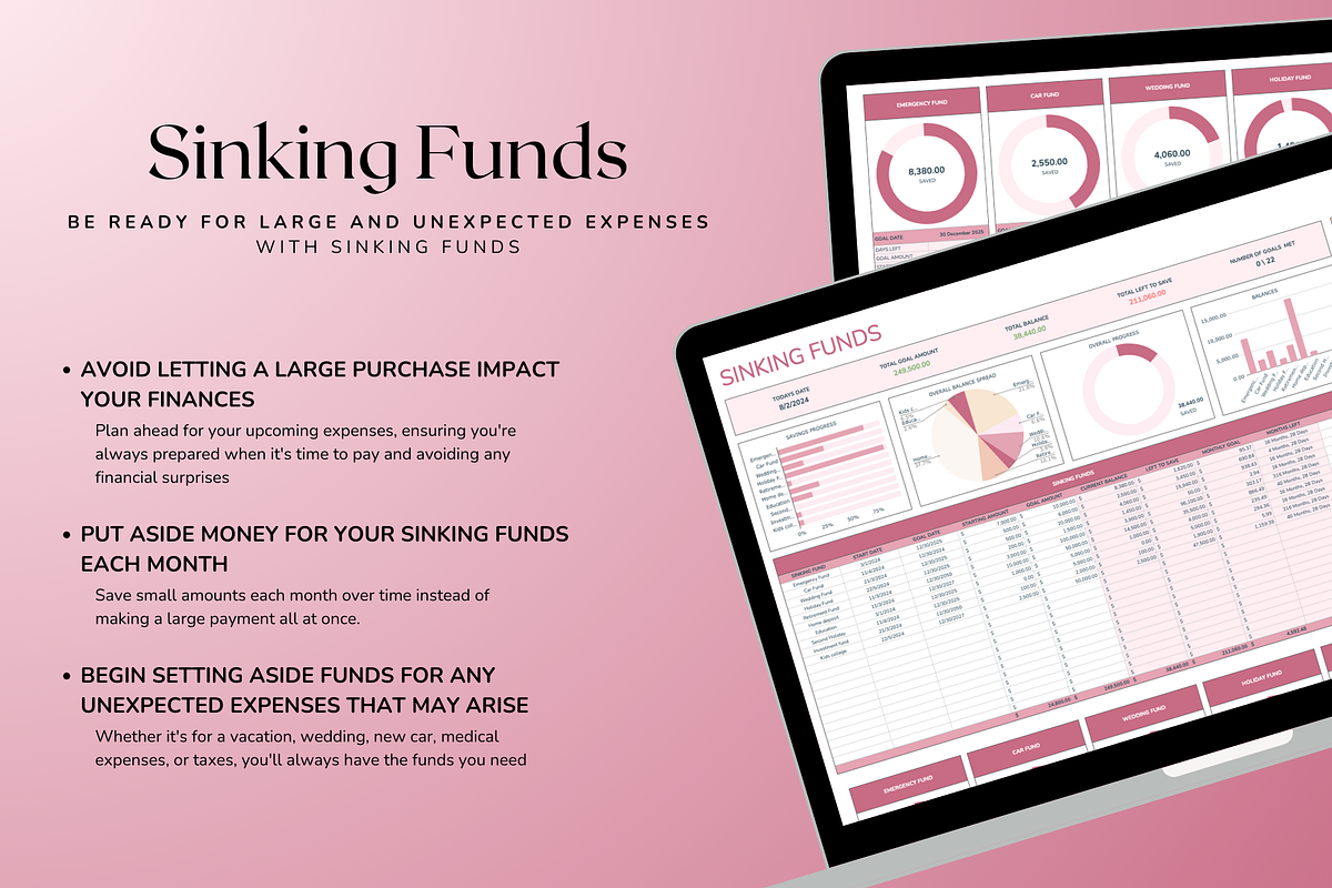 Ultimate Monthly Budget - Red, a Templates & Theme by The Creative Plans co (Photo 6 of 10)