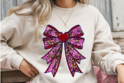 Heart Glitter Bow Clipart Bundle, a Graphic by iloveTemplate (Thumbnail 5 of 6)