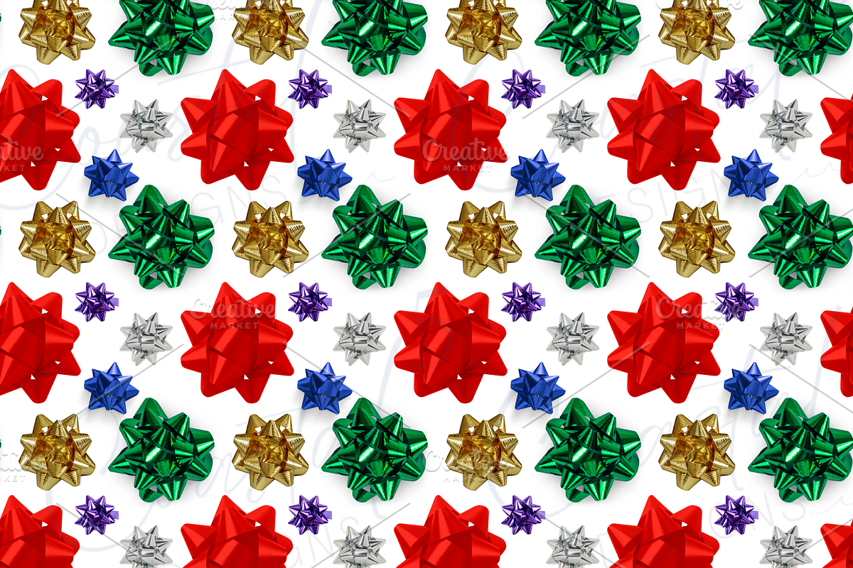 Christmas Bows Seamless Pattern, a Pattern Graphic by Coastal 5 Designs (Photo 2 of 3)