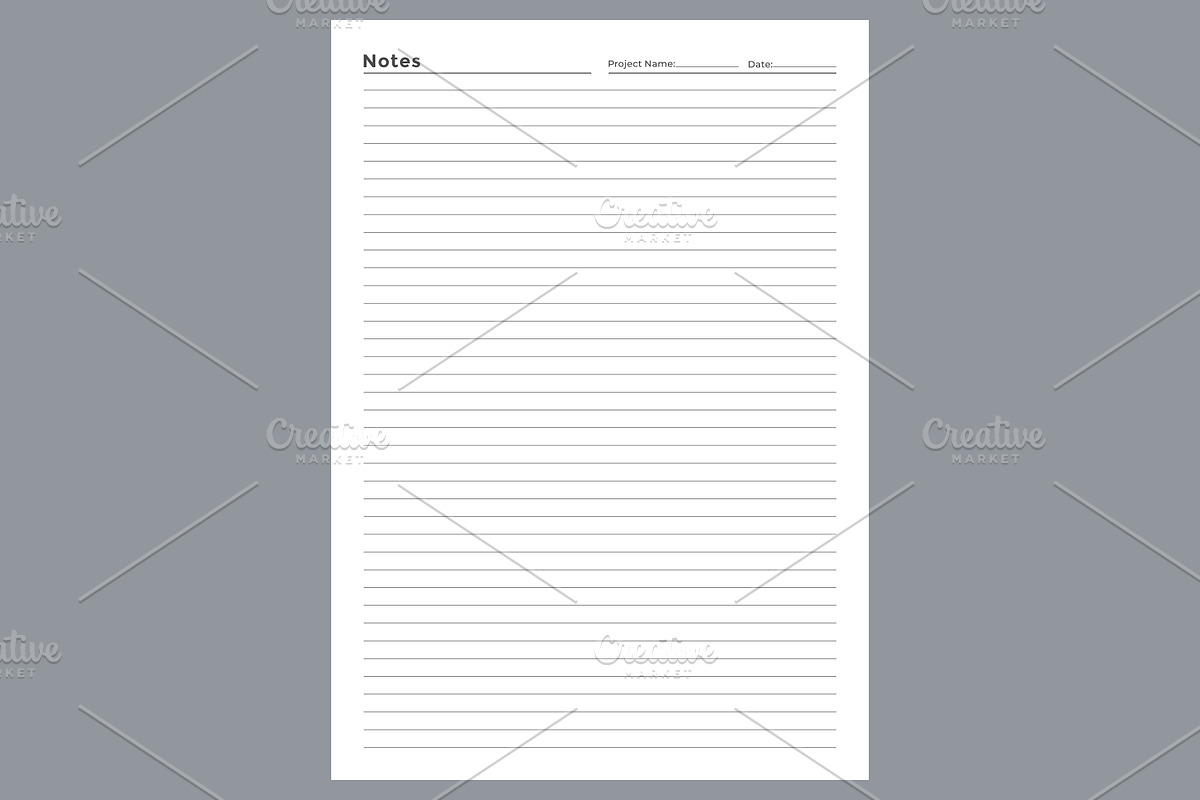 Generic Notes Planning Pages Planner, a Stationery Template by shahsoft (Photo 2 of 4)