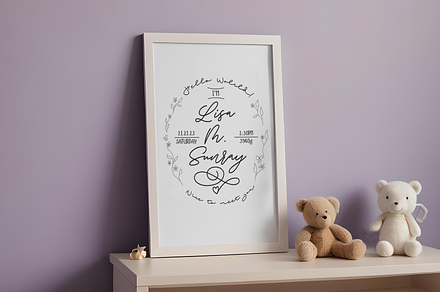 Lisa - a Baby Welcome PDF template