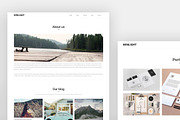 Minlight - Minimal Creative Theme, a HTML Template by valthemes (Thumbnail 1 of 7)