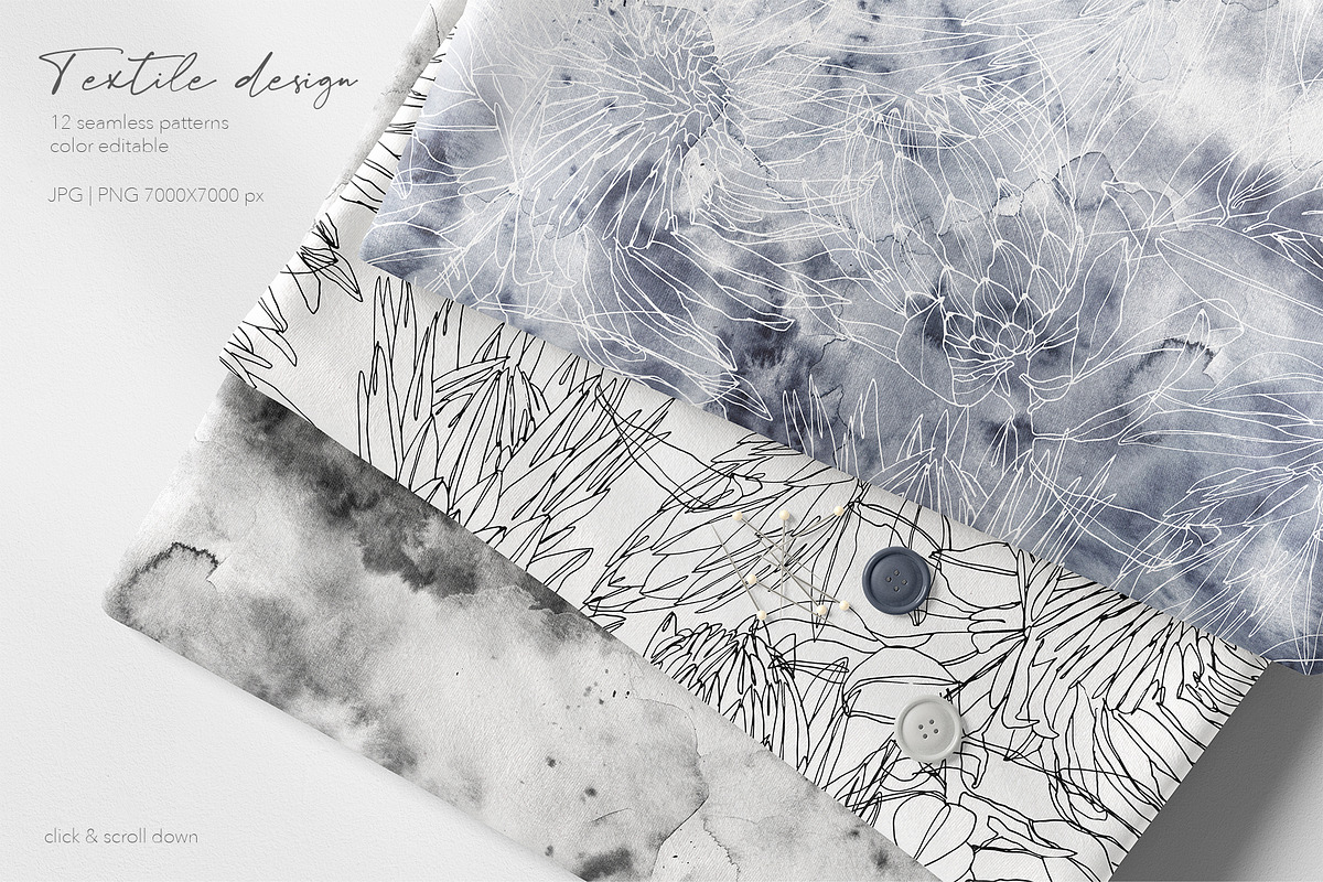 One Line Modern Sketch Protea Flower, a Decorative Illustration by Alisa Fimen Design (Photo 2 of 11)