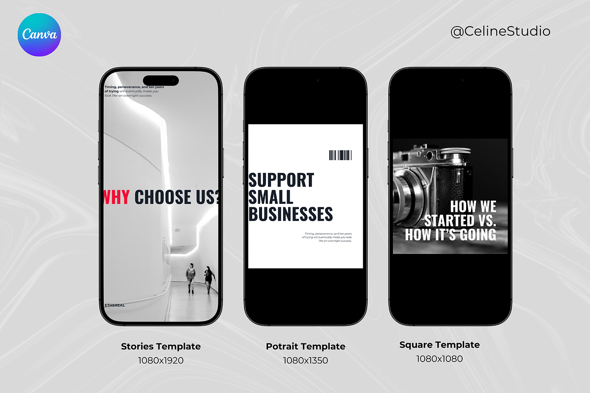 ETHEREAL - Business & Entreprenuer, a Social Media Template by Celine Studio (Photo 3 of 7)