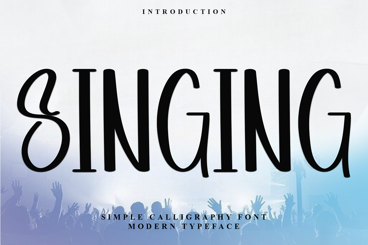 Singing, a Script Font by InermediaSTUDIO (Photo 1 of 8)