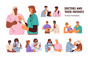 Patients visit doctors. Health exam, a Healthcare Illustration by Good Studio (Thumbnail 1 of 9)