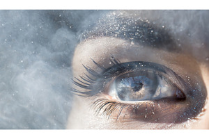 Macro shot of an eye with icy blue, an Abstract Photo by Igor Tichonow