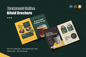 Brewroast Coffee Bifold Brochure