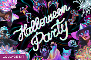 Halloween Party - Collage Kit