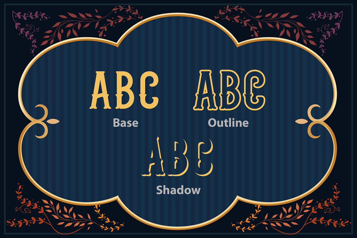 10 Vintage Font Families Bundle #3, a Blackletter Font by Fractal fonts & graphics (Photo 38 of 67)