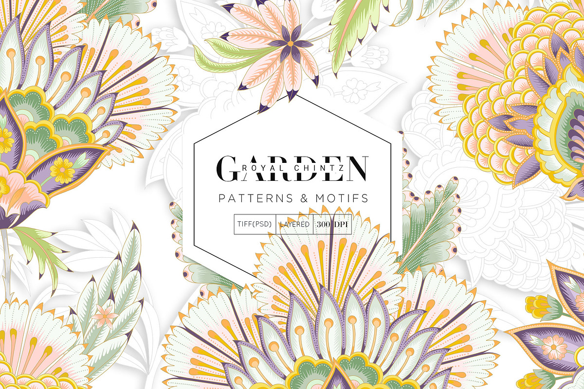 Royal Chintz Garden - Luxury Prints!, a Pattern Graphic by Pink Linen (Photo 1 of 15)