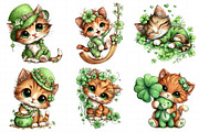 St. Patrick's Cat Clipart PNG, an Illustration by Daily.Designs (Thumbnail 4 of 8)