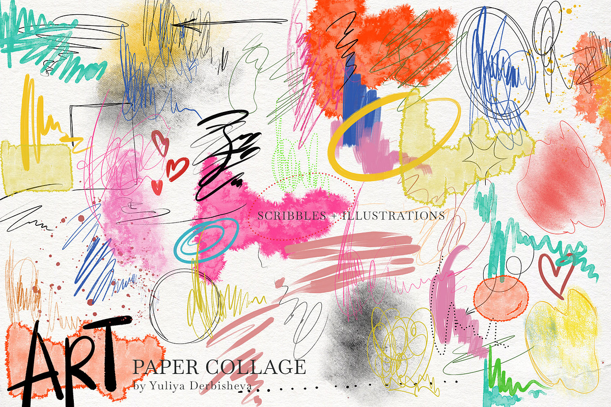 Art Paper collage element scraps, an Object Graphic by Yuliya Derbisheva (Photo 9 of 12)