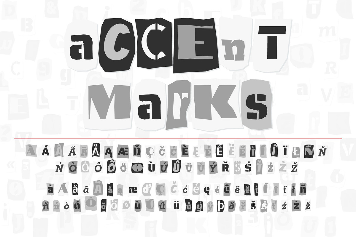 Cut News gray color font, a Sans Serif Font by Zimages (Photo 3 of 9)