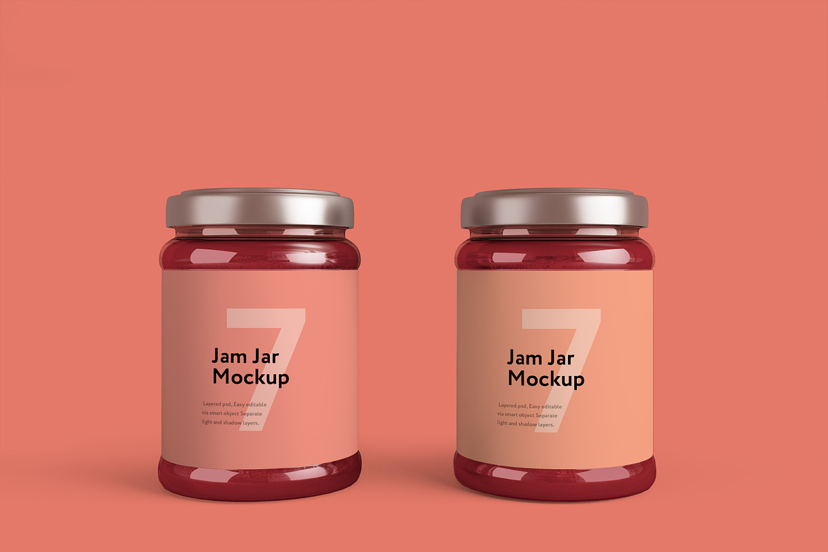 Jam Jar Mockup, a Packaging Mockup by GraphicWave (Photo 1 of 7)