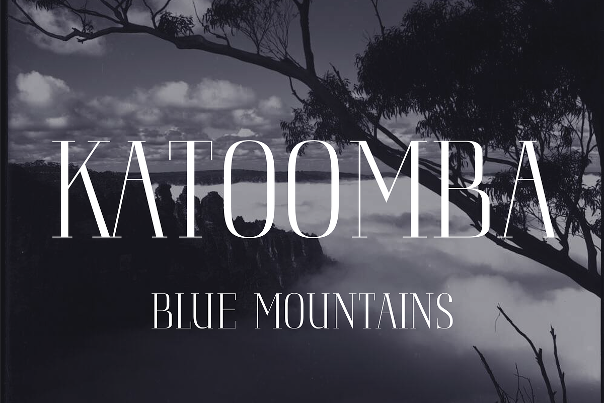 Katoomba, a Serif Font by Dennis Hotson (Photo 1 of 5)