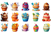 Summer Sweet Cupcake Sublimation, a Seasonal Illustration by DreamArtGraphic (Thumbnail 2 of 4)